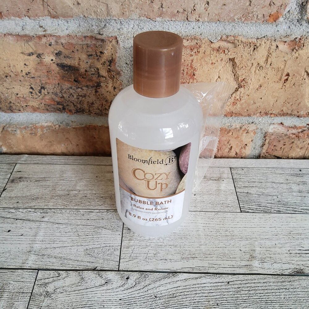 Cozy up Bloomfield Bubble Bath & Salts/Crystals Relax and Renew Frankincense
